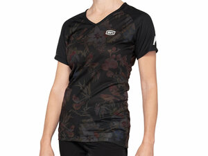 100% Airmatic Womens Jersey (SP21)  L Black Floral