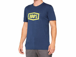 100% Cropped Tech Tee  M navy