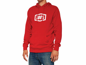 100% Icon Pullover Hoodie  S deep red