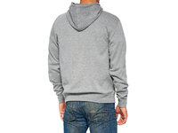 100% Icon Pullover Hoodie  M Heather Grey