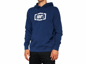100% Icon Pullover Hoodie  L navy