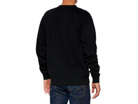 100% Icon Pullover Crewneck Sweatshirt   L black