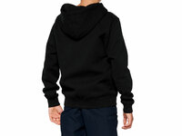 100% Official Youth Zip Hoody   YL black