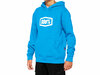 100% Icon Youth Pullover Hoody   YM sky blue