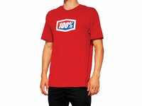 100% Official Short Sleeve T-Shirt  XL red