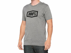 100% Icon T-Shirt  S Heather Grey