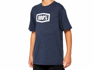 100% Icon Youth t-shirt  KXL Navy Heather