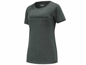 iXS Getoutandplay Women Organic Cotton T-Shirt  34 graphite